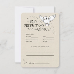 Harry Potter - Hedwig   Baby-Vorhersagen & Ratschl Einladung
