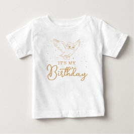 Harry Potter Hedwig Gold Magischer Geburtstag Baby T-shirt