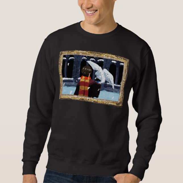 HARRY POTTER™ & Hedwig im Schnee Sweatshirt (Vorderseite)