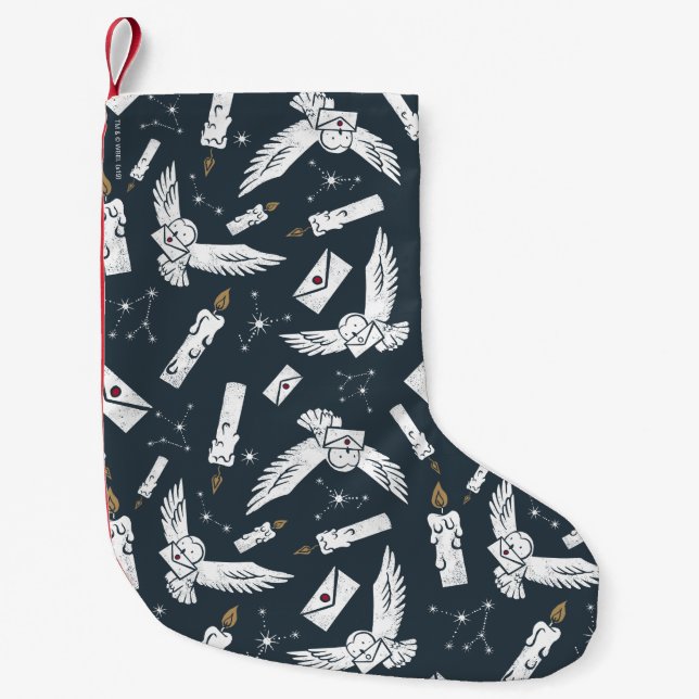 HARRY POTTER™ Hedwig Lieferantenmuster Kleiner Weihnachtsstrumpf (Vorderseite)