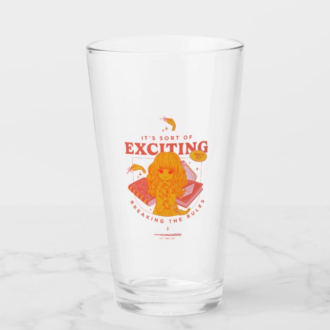 HARRY POTTER™ | Hermione Granger Es ist aufregend Glas (Vorderseite)
