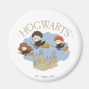 HARRY POTTER™, Hermione & Ron Fly Over HOGWARTS™ Magnet