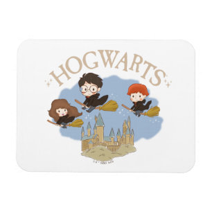 HARRY POTTER™, Hermione & Ron Fly Over HOGWARTS™ Magnet