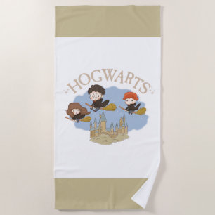 HARRY POTTER™, Hermione & Ron Fly Over HOGWARTS™ Strandtuch
