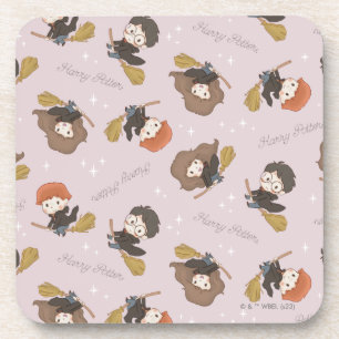 HARRY POTTER™, Hermione & Ron Flying Pattern Getränkeuntersetzer
