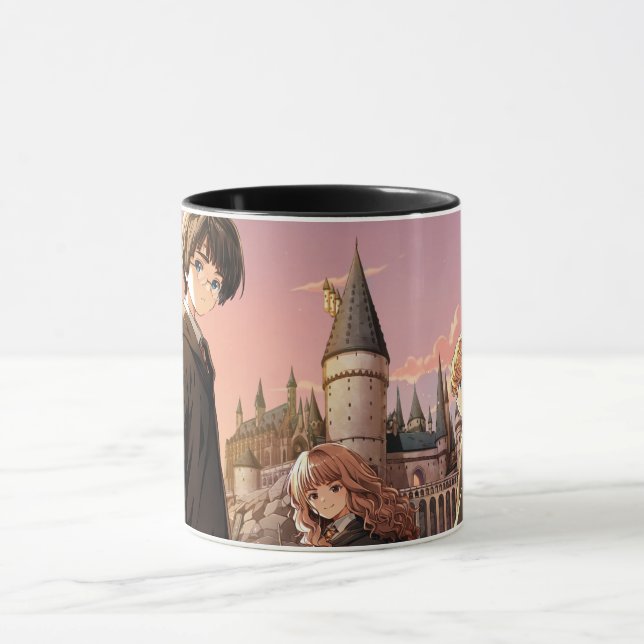 HARRY POTTER™ Hermione & Ron HOGWARTS™ Anime Scene Tasse (Zentrum)