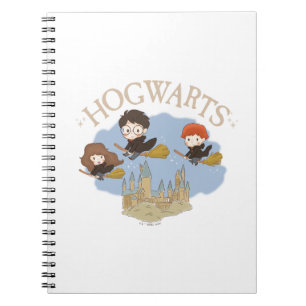 HARRY POTTER™, Hermione und Ron fliegen über HOGWA Notizblock