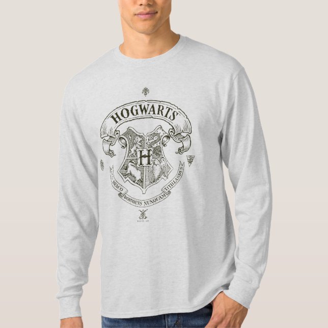 Harry Potter | Hogwarts Banner Wappen T-Shirt (Vorderseite)