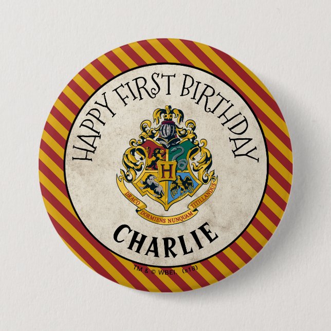 Harry Potter | Hogwarts Birthday Button (Vorderseite)