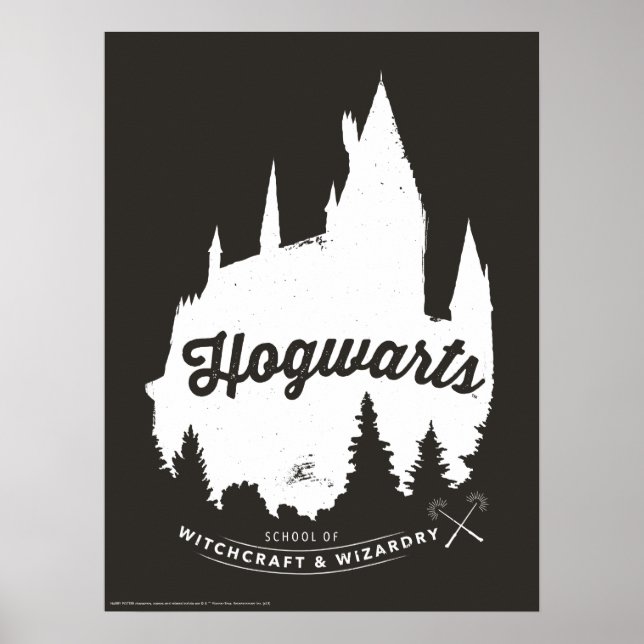 Harry Potter | HOGWARTS™ Castle Typografy Poster (Vorne)