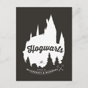 Harry Potter HOGWARTS™ Castle Typografy Postkarte