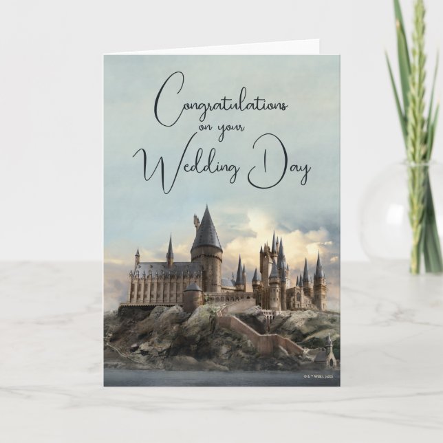 Harry Potter | Hogwarts Castle Wedding Karte (Vorderseite)