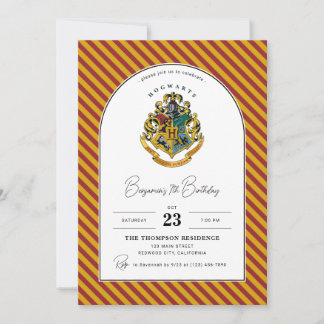 Harry Potter Hogwarts Crest Arch Geburtstag Einladung
