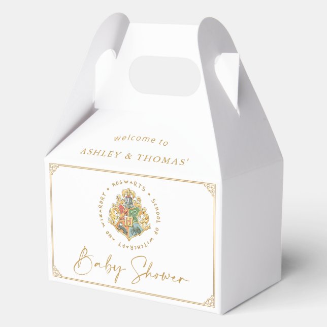 Harry Potter | Hogwarts Crest Baby Shower Geschenkschachtel (Vorderseite)