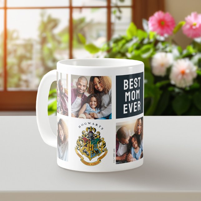 Harry Potter | Hogwarts Crest - Mama Foto Collage Kaffeetasse (Mug on table)