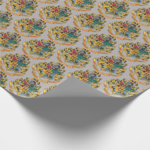 Harry Potter   Hogwarts Crest - Vollfarbigkeit Geschenkpapier