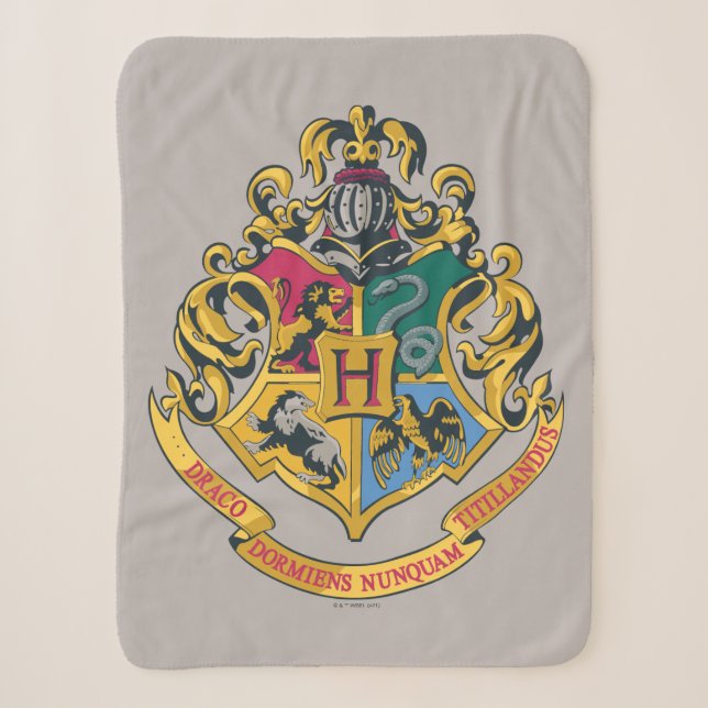 Harry Potter | Hogwarts Crest - Vollfarbigkeit Sherpadecke (Vorderseite)