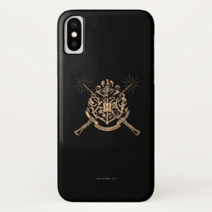 Harry Potter   Hogwarts Crossed Wands Wappen iPhone X Hülle