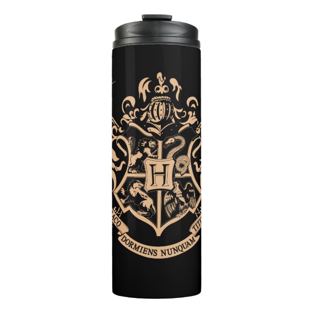 Harry Potter | Hogwarts Crossed Wands Wappen Thermosbecher (Vorderseite)