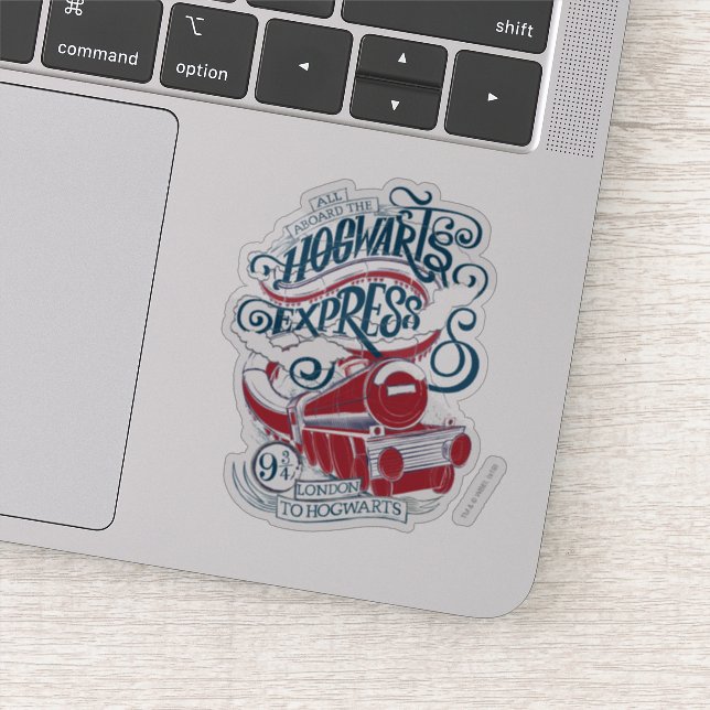 Harry Potter | Hogwarts Express Typografy Aufkleber (Detail)