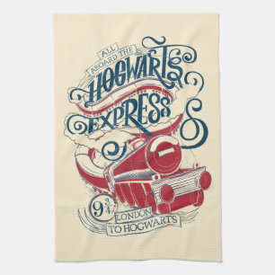 Harry Potter Hogwarts Express Typografy Geschirrtuch
