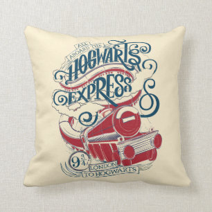 Harry Potter   Hogwarts Express Typografy Kissen
