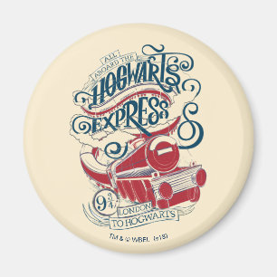 Harry Potter   Hogwarts Express Typografy Magnet