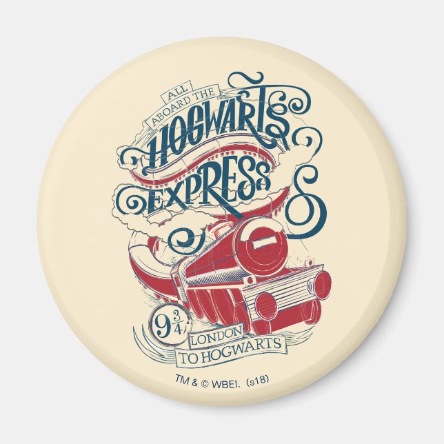 Harry Potter | Hogwarts Express Typografy Magnet (Vorne)