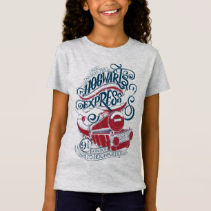 Harry Potter   Hogwarts Express Typografy T-Shirt
