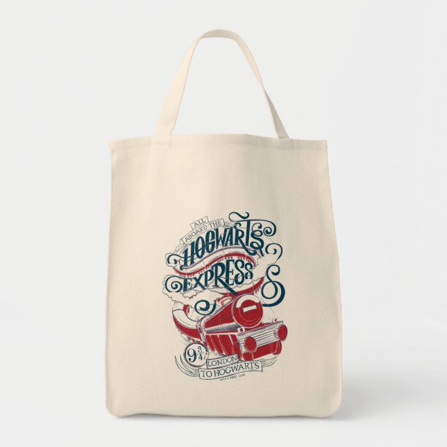 Harry Potter | Hogwarts Express Typography Tragetasche (Vorne)