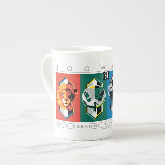 Harry Potter | HOGWARTS™ Haus-Symbole Prozellantasse (Vorderseite Links)