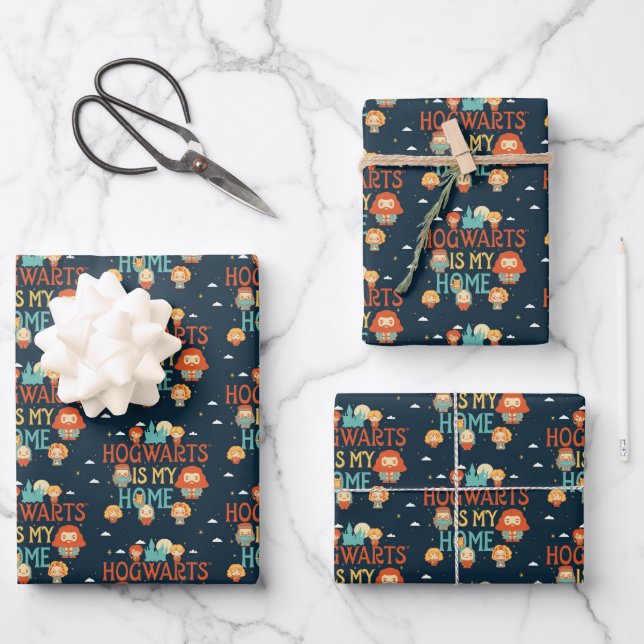 HARRY POTTER™ | HOGWARTS™ IST MEINE ZUHAUSE GESCHENKPAPIER SET (Vorderseite)
