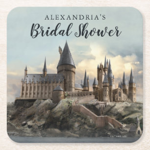 Harry Potter   Hogwarts-Schloss Junggesellinnenabs Rechteckiger Pappuntersetzer