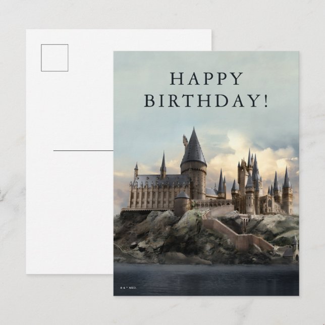 Harry Potter | Hogwarts-Schloss Tageslicht Postkarte (Vorne/Hinten)