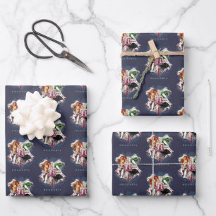 Harry Potter   HOGWARTS™-Wappen Aquarell Geschenkpapier Set