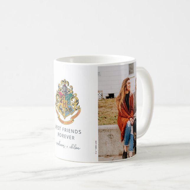 Harry Potter | Hogwarts-Wappen - Beste Freunde Kaffeetasse (VorderseiteRechts)
