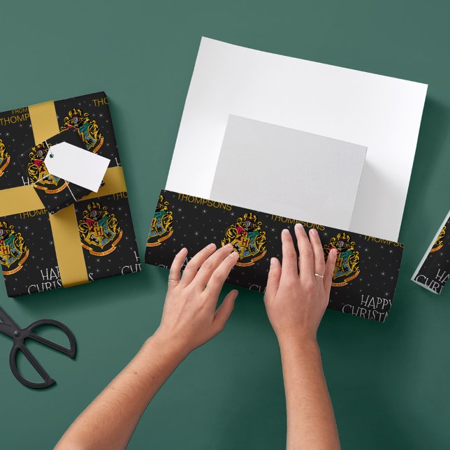 Harry Potter | Hogwarts Wappen - Frohe Weihnachten Geschenkpapier (Von Creator hochgeladen)