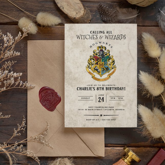 Harry Potter Hogwarts-Wappen Geburtstag  Einladung (Von Creator hochgeladen)