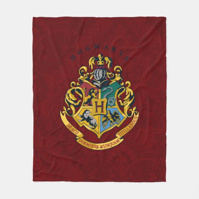 Harry Potter | Hogwarts-Wappen - Vollständig Fleecedecke (Vorderseite)