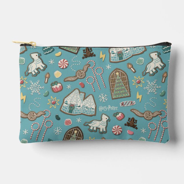 HARRY POTTER™ HOGWARTS™ Weihnachtskochtmuster Zubehörtasche (Vorderseite)
