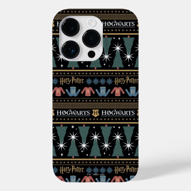 HARRY POTTER™ Holiday Sweater Muster Case-Mate iPhone 14 Pro Hülle (Rückseite)