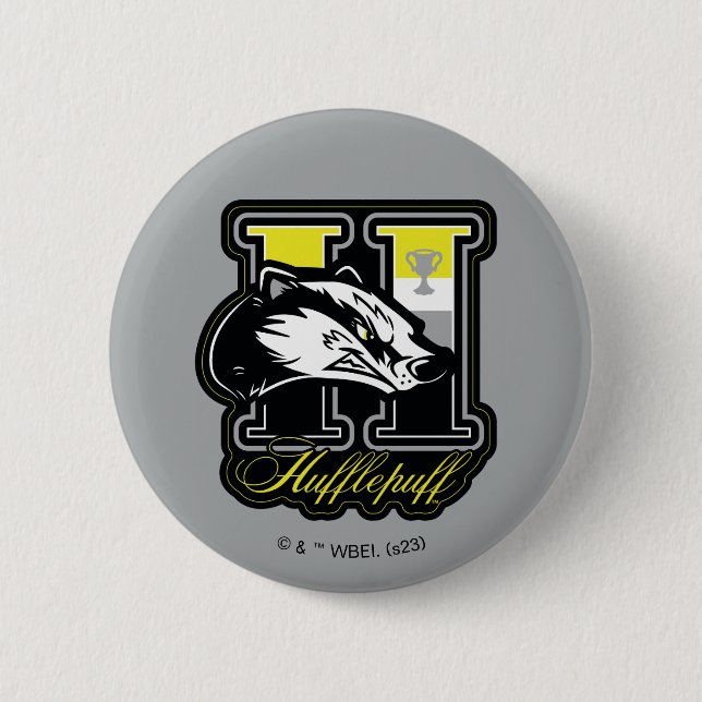 HARRY POTTER™ | HUFFLEPUFF™ Athletisches Abzeichen Button (Vorderseite)