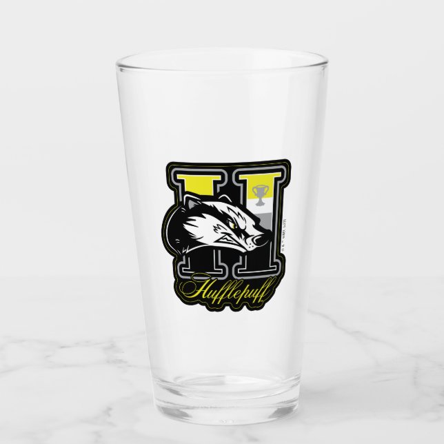 HARRY POTTER™ | HUFFLEPUFF™ Athletisches Abzeichen Glas (Vorderseite)
