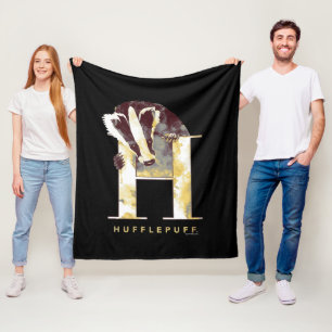Harry Potter HUFFLEPUFF™ Badger Fleecedecke