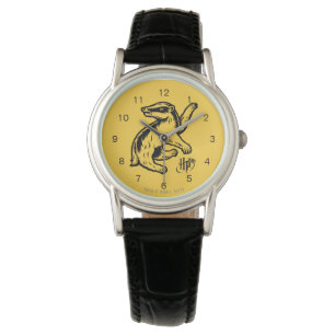 Harry Potter   Hufflepuff Badger Icon Armbanduhr