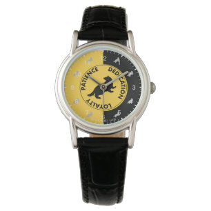 Harry Potter   HUFFLEPUFF™ Haus-Merkmale Grafik Armbanduhr
