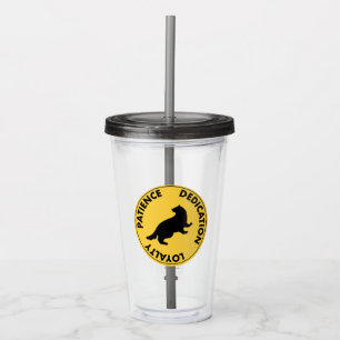 Harry Potter HUFFLEPUFF™ Haus-Tugenden Grafik Acryltrinkbecher