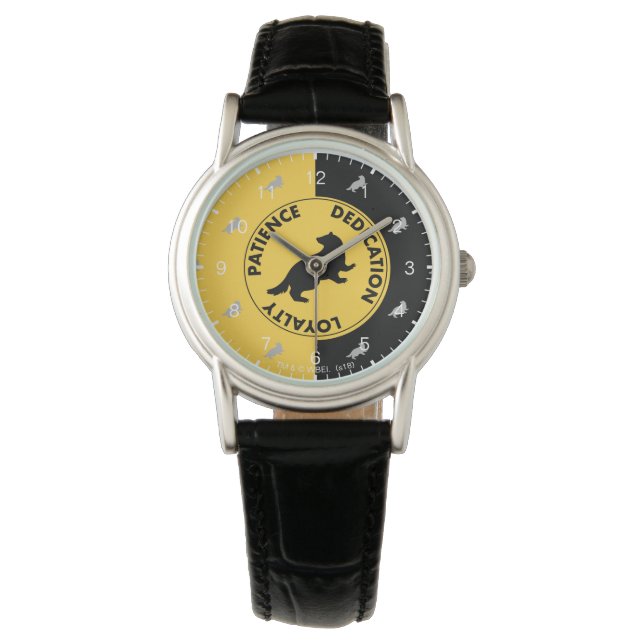 Harry Potter | HUFFLEPUFF™ House Lines Graphic Armbanduhr (Vorderseite)