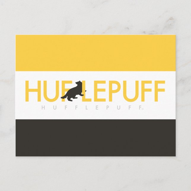 Harry Potter | Hufflepuff House Pride Logo Postkarte (Vorderseite)
