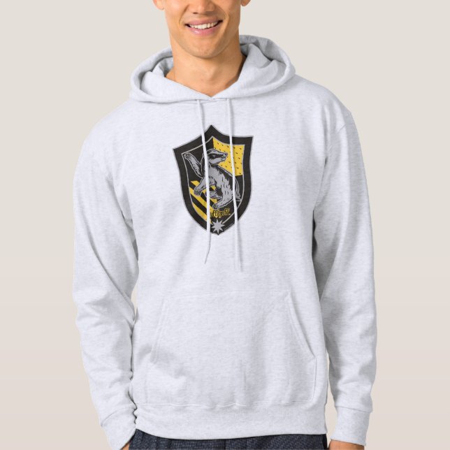 Harry Potter | Hufflepuff House Pride Wappen Hoodie (Vorderseite)